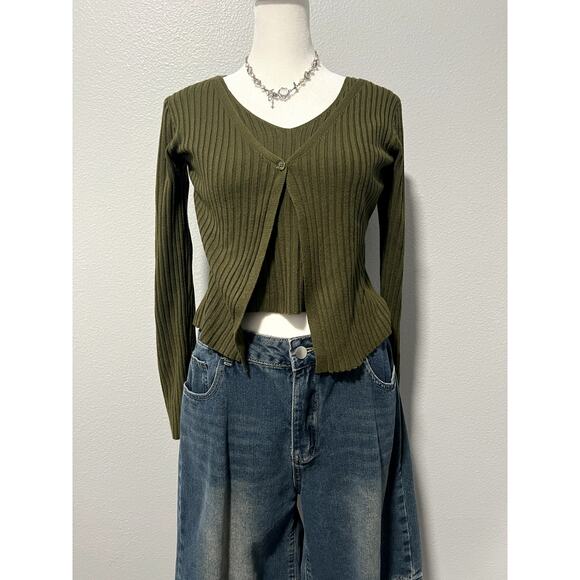 Forever 21 Tank Top & Cardigan Sweater Set - Picture 1 of 4